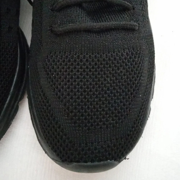 women's black mesh sneakers worn once - Picture 2 of 3